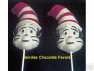 198sp Cat In A Hat Chocolate or Hard Candy Lollipop Mold